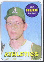 1969 Topps Baseball Cards      587     Joe Rudi RC
